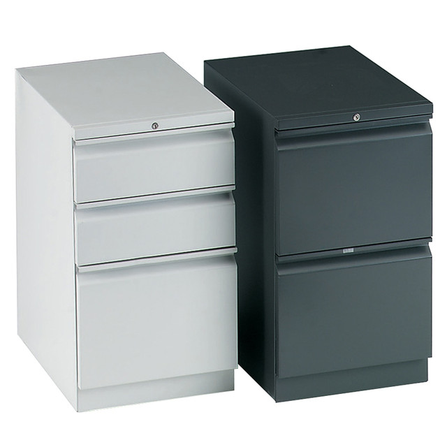 HNI CORPORATION HON 33820RP  Brigade 15inW x 19-7/8inD Lateral 2-Drawer Mobile "R" Pull Pedestal File Cabinet, Black