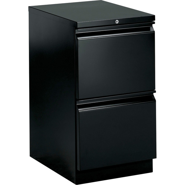 HNI CORPORATION 33823RP HON Brigade 15inW x 22-7/8inD Lateral 2-Drawer Mobile Pedestal File Cabinet, Black
