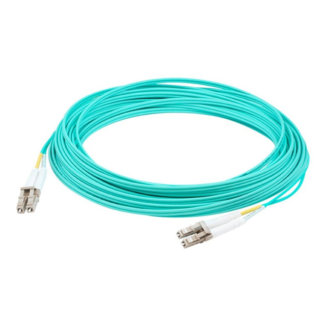 ADD-ON COMPUTER PERIPHERALS, INC. AddOn ADD-LC-LC-7M5OM4  7m LC OM4 Aqua Patch Cable - Patch cable - LC multi-mode (M) to LC multi-mode (M) - 7 m - fiber optic - duplex - 50 / 125 micron - OM4 - halogen-free - aqua