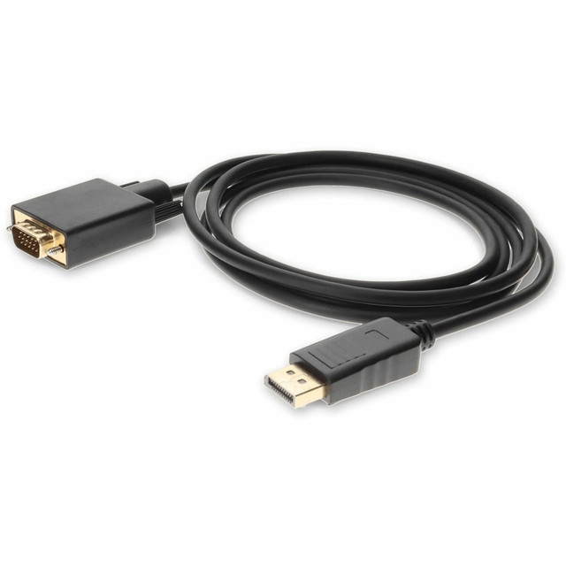 ADD-ON COMPUTER PERIPHERALS, INC. DISPLAYPORT2VGA6F AddOn 6ft DisplayPort 1.2 Male to VGA Male Black Cable For Resolution Up to 1920x1200 (WUXGA) - 100% compatible and guaranteed to work ADD-ON COMPUTER PERIPHERALS, INC. DISPLAYPORT2VGA6F AddOn 6ft DisplayPort 1.2 Male to VGA Male Black Cable For Resolution Up to 1920x1200 (WUXGA) - 100% compatible and guaranteed to work