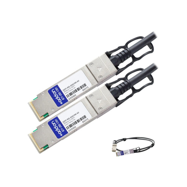 ADD-ON COMPUTER PERIPHERALS, INC. QSFP-40G-ADAC4M-AO AddOn 4m Industry Standard QSFP+ DAC - Direct attach cable - QSFP+ to QSFP+ - 13 ft - twinaxial - active ADD-ON COMPUTER PERIPHERALS, INC. QSFP-40G-ADAC4M-AO AddOn 4m Industry Standard QSFP+ DAC - Direct attach cable - QSFP+ to QSFP+ - 13 ft - twinaxial - active