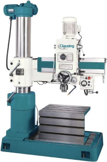 Clausing CL920A Floor Drill Press: 37.4" Swing, 2 hp, 230 & 460V, 3 Phase, Geared Head