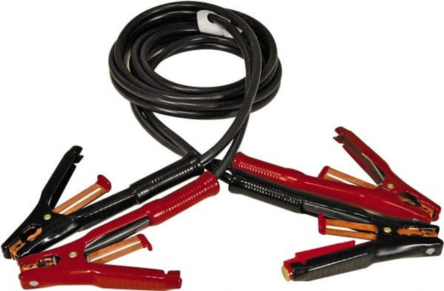 Associated Equipment 6158 Booster Cables; Cable Type: Heavy-Duty Booster Cable ; Wire Gauge: 5 AWG ; Cable Length: 12 ; Cable Color: Black; Red ; Amperage: 500 ; Includes: Flexi-Spring Strain Relief And Side Terminal Adapters