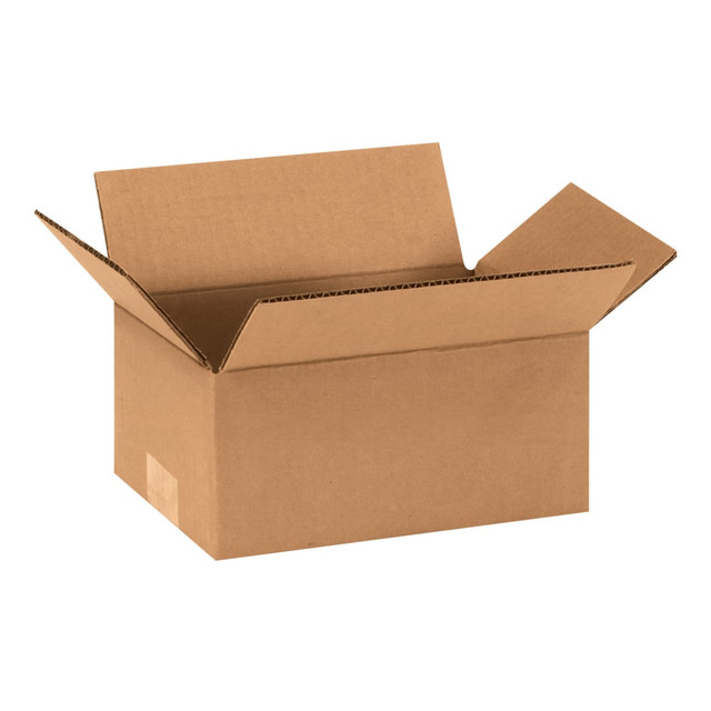 B O X MANAGEMENT, INC. Partners Brand 964  Corrugated Boxes, 9in x 6in x 4in, Kraft, Pack Of 25