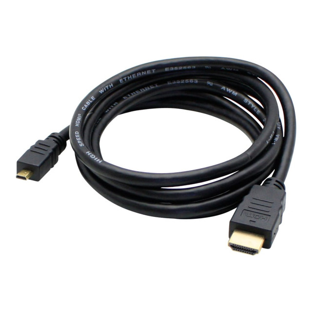 ADD-ON COMPUTER PERIPHERALS, INC. HDMI2MHDMI3-5PK AddOn 5 Pack 3ft HDMI to Micro-HDMI Cable - HDMI cable - HDMI male to 19 pin micro HDMI Type D male - 3.3 ft - black (pack of 5) ADD-ON COMPUTER PERIPHERALS, INC. HDMI2MHDMI3-5PK AddOn 5 Pack 3ft HDMI to Micro-HDMI Cable - HDMI cable - HDMI male to 19 pin micro HDMI Type D male - 3.3 ft - black (pack of 5)