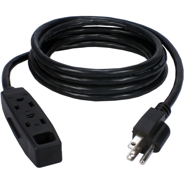 QVS, INC. PC3PX-10 QVS 3-Outlet 3-Prong 10ft Power Extension Cord - 3-prong - 3 x AC Power - 10 ft Cord - 13 A Current - 125 V AC Voltage - 1625 W - Wall Mountable - 3-prong - 3 x AC Power - 10 ft Cord - 13 A Current - 125 V AC Voltage - 1625 W - Wal QVS, INC. PC3PX-10 QVS 3-Outlet 3-Prong 10ft Power Extension Cord - 3-prong - 3 x AC Power - 10 ft Cord - 13 A Current - 125 V AC Voltage - 1625 W - Wall Mountable - 3-prong - 3 x AC Power - 10 ft Cord - 13 A Current - 125 V AC Voltage - 1625 W - Wal