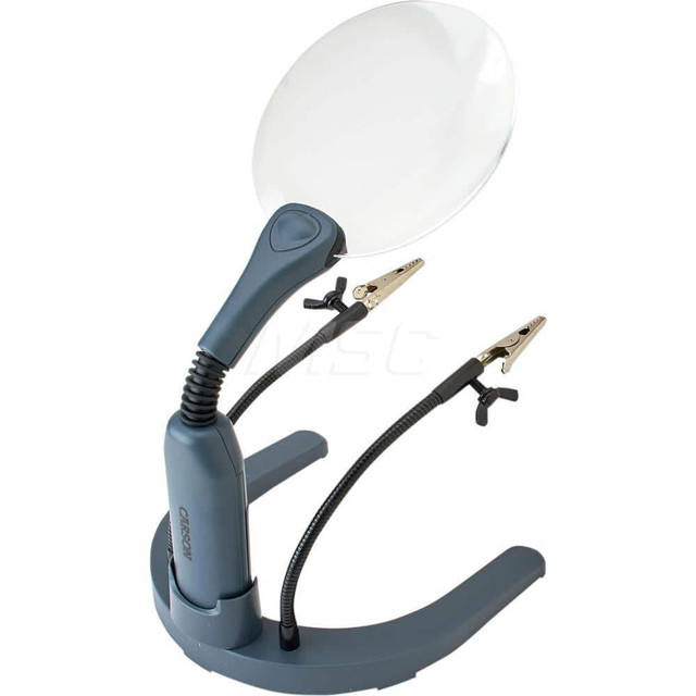 Carson Optical GN-88 Handheld Magnifiers; Mount Type: Stand; Handheld ; Number Of Magnification Levels: 1 ; Maximum Magnification: 2x ; Focal Distance: 9.8in ; Lens Material: Acrylic ; Lens Diameter: 4.28 in