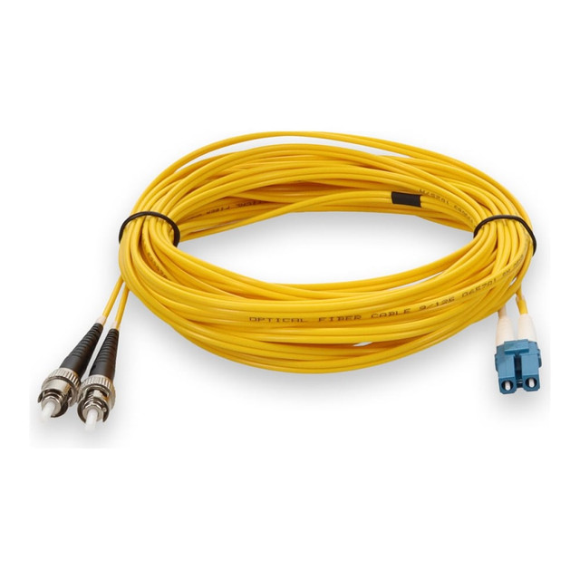 ADD-ON COMPUTER PERIPHERALS, INC. AddOn ADD-ST-LC-6M9SMF  6m LC to ST OS1 Yellow Patch Cable - Patch cable - LC/UPC single-mode (M) to ST/UPC single-mode (M) - 6 m - fiber optic - duplex - 9 / 125 micron - OS1 - halogen-free - yellow