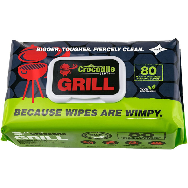 Crocodile Cloth 6600 Wipes: Pre-Moistened & Flat Fold