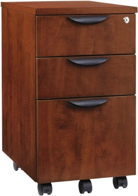 ALERA ALEVA572816MC File Cabinets-Pedestal File Cabinet: 3 Drawers, Woodgrain Laminate, Medium Cherry