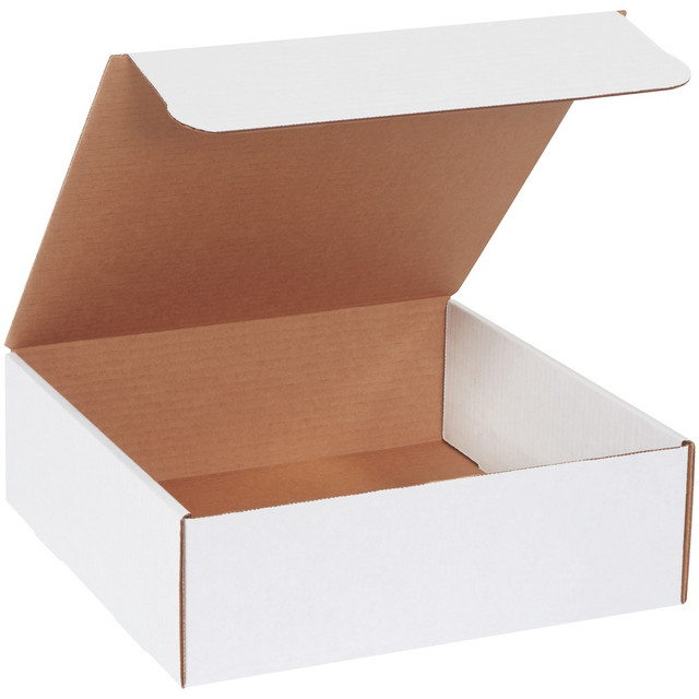 B O X MANAGEMENT, INC. Partners Brand M12124  White Literature Mailers, 12in x 12in x 4in, Pack Of 50