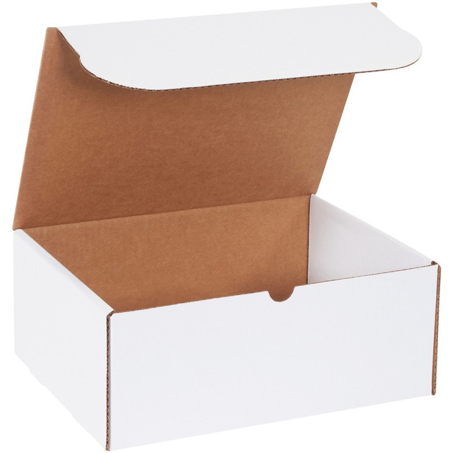 B O X MANAGEMENT, INC. Partners Brand M1295  White Literature Mailers, 12in x 12in x 4in, Pack Of 50