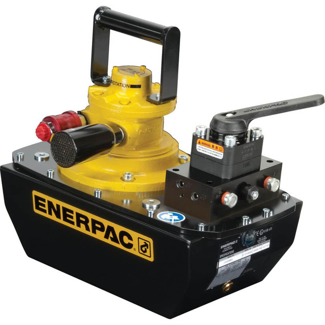 Enerpac ZA4404MX Power Hydraulic Pumps & Jacks; Type: Two Speed Air Hydraulic Pump ; 1st Stage Pressure Rating: 10000psi ; 2nd Stage Pressure Rating: 10000psi ; Pressure Rating (psi): 10000 ; Oil Capacity: 1 gal ; Actuation: Double Acting