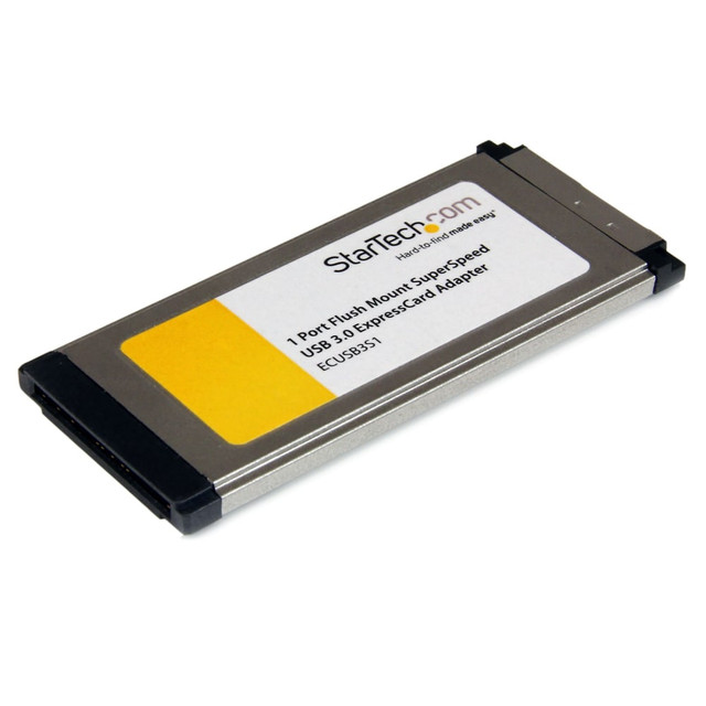 STARTECH.COM ECUSB3S11  1 Port Flush Mount ExpressCard SuperSpeed USB 3.0 Card Adapter with UASP Support - Add a USB 3.0 port connection that inserts flush into a laptop ExpressCard slot - slim usb 3.0 expresscard