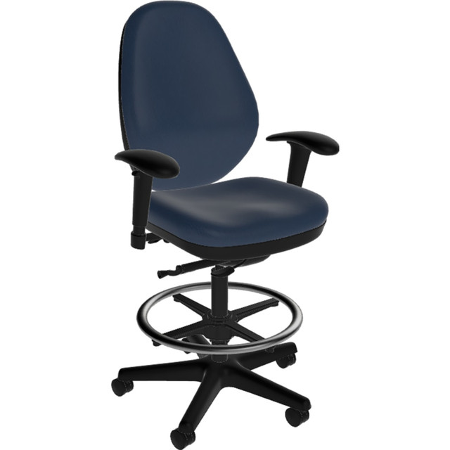 ANTHRO INTERNATIONAL, INC. DBA SITMATIC GU33SNPCTK7K/21502 Sitmatic GoodFit High-Back Tall Stool, Navy ANTHRO INTERNATIONAL, INC. DBA SITMATIC GU33SNPCTK7K/21502 Sitmatic GoodFit High-Back Tall Stool, Navy