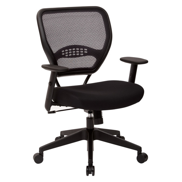 OFFICE STAR PRODUCTS 5500-3M Office Star Professional Air Grid Mid-Back Mesh Chair, Black