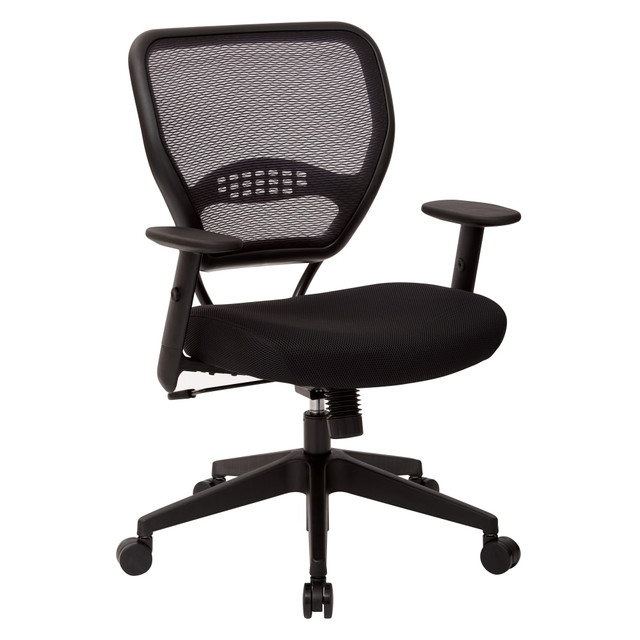 OFFICE STAR PRODUCTS Office Star 5500-3M  Professional Air Grid Mid-Back Mesh Chair, Black