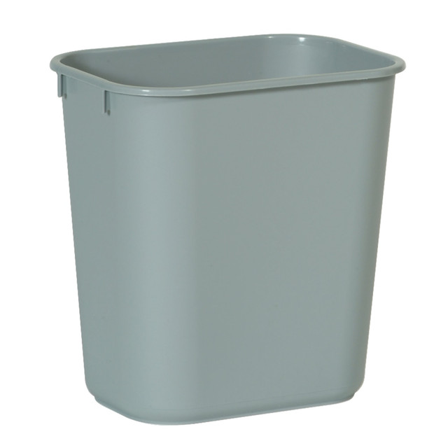 RUBBERMAID FG295500 GRAY  Durable Polyethylene Wastebasket, 3 1/4 Gallons (12.3L), Gray