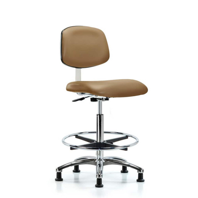 Blue Ridge Ergonomics MSC40260 Task Chair: Vinyl, Taupe