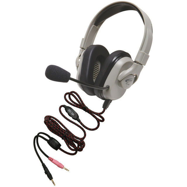 CALIFONE INTERNATIONAL, INC. Califone HPK-1530  Headset, Rechargeable, Vol Cntrl, Mic, Via Ergoguys - Stereo - USB - Wired - 50 Ohm - 20 Hz - 20 kHz - Over-the-head - Binaural - Circumaural - 6 ft Cable - Noise Reduction Microphone - Noise Canceling 