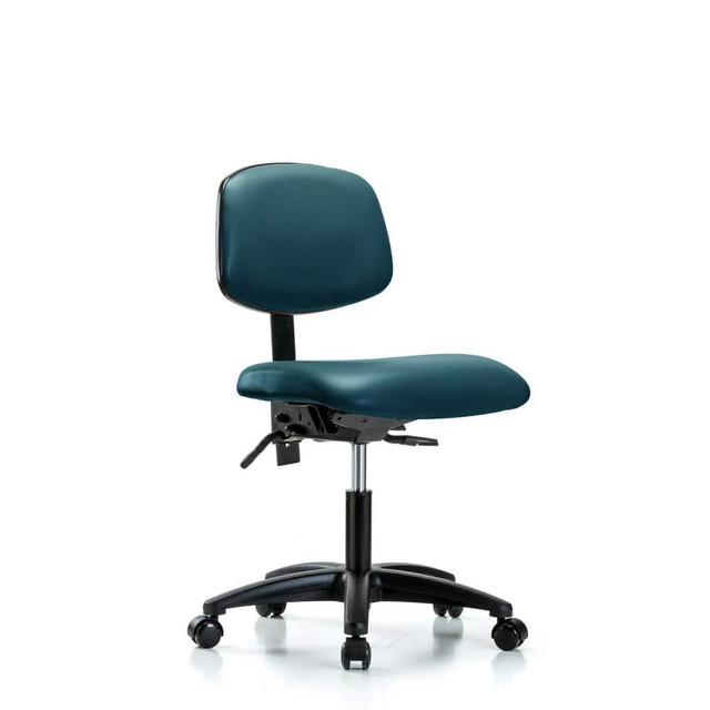 Blue Ridge Ergonomics MSC46004 Task Chair: Vinyl, Marine Blue