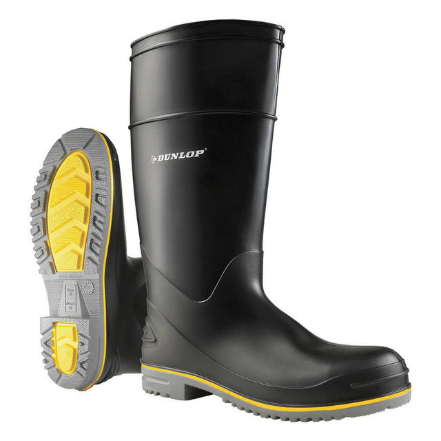 Dunlop Protective Footwear 89904.6 Work Boot: Size 6, 16" High, Polyvinylchloride, Plain Toe