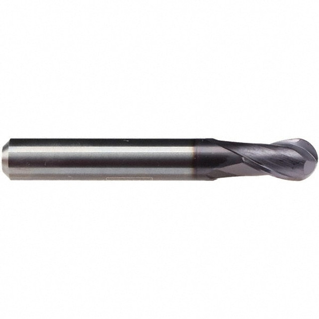 Emuge 1877A.006 Ball End Mill: 2 Flute, Solid Carbide