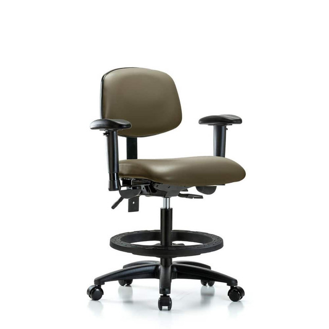 Blue Ridge Ergonomics MSC50331 Task Chair: Vinyl, Taupe