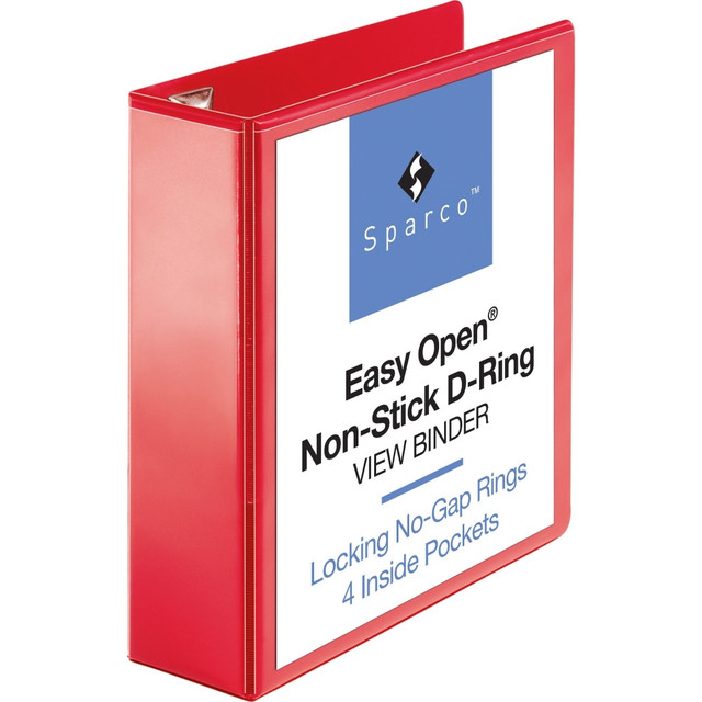 SP RICHARDS 26982 Business Source Red D-ring Binder - 3in Binder Capacity - Letter - 8 1/2in x 11in Sheet Size - D-Ring Fastener(s) - 4 Pocket(s) - Polypropylene - Red - 1 Each SP RICHARDS 26982 Business Source Red D-ring Binder - 3in Binder Capacity - Letter - 8 1/2in x 11in Sheet Size - D-Ring Fastener(s) - 4 Pocket(s) - Polypropylene - Red - 1 Each