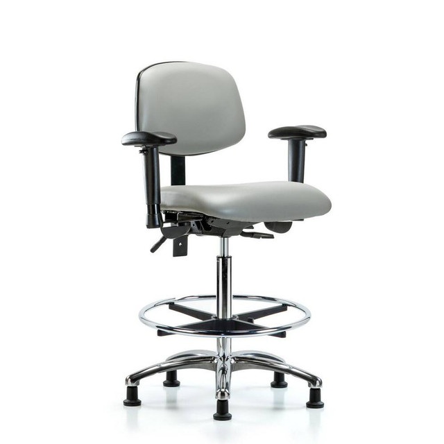 Blue Ridge Ergonomics MSC46901 Task Chair: Vinyl, Dove