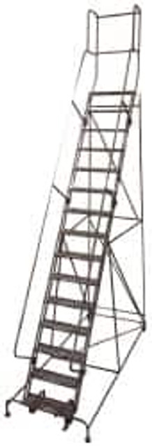 Cotterman D0470039-21 Steel Rolling Ladder: 15 Step
