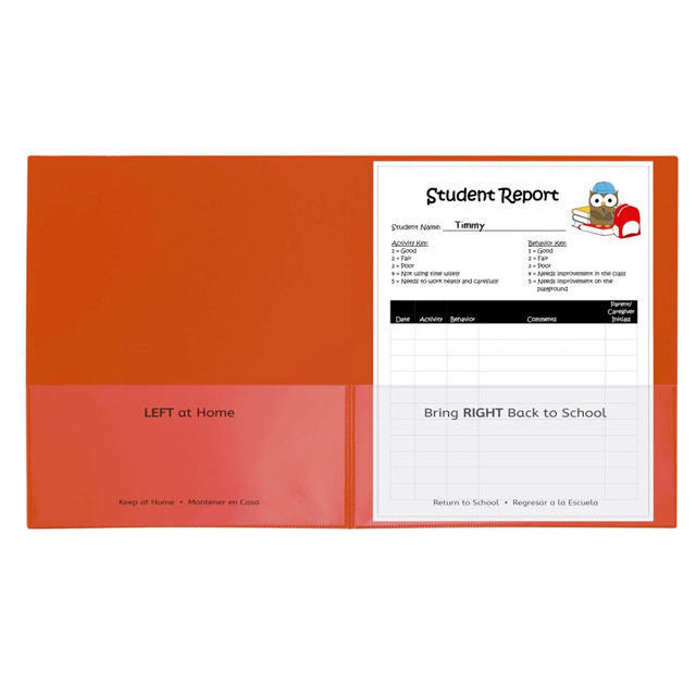 C-LINE PRODUCTS, INC. CLI32002 C-Line Classroom Connector School-To-Home Folders, 8-1/2in x 11in, Orange, Box Of 25 Folders C-LINE PRODUCTS, INC. CLI32002 C-Line Classroom Connector School-To-Home Folders, 8-1/2in x 11in, Orange, Box Of 25 Folders