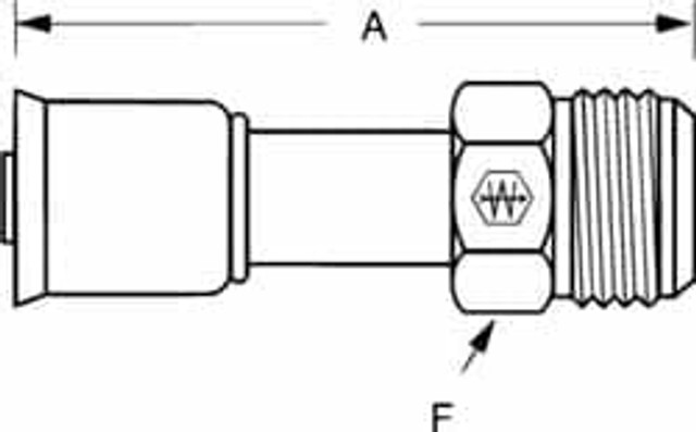 Eaton 75712E-312 Hydraulic Hose Flare Male Rigid: 1-1/16-14