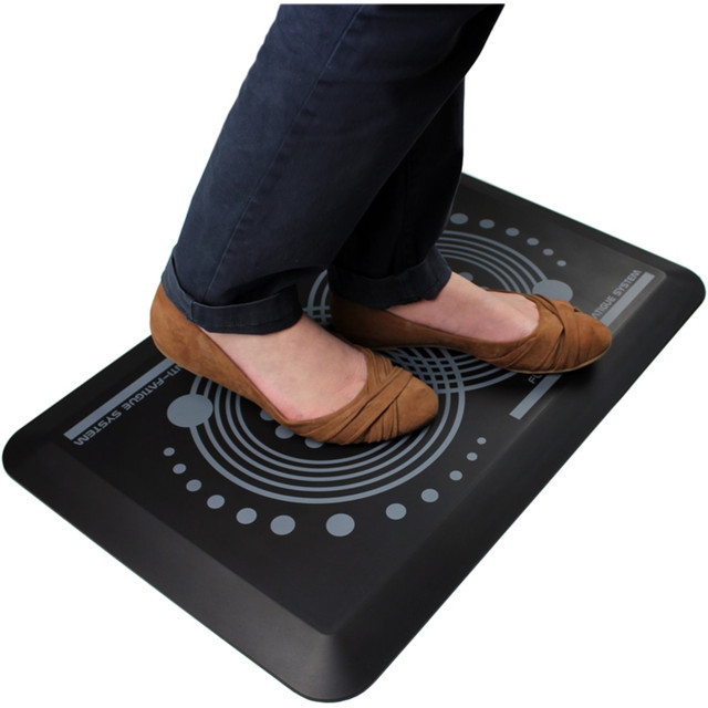 FLOORTEX FCA22032BK  AFS-TEX 2000 Active Anti-Fatigue Mat, 20in x 32in, Midnight Black