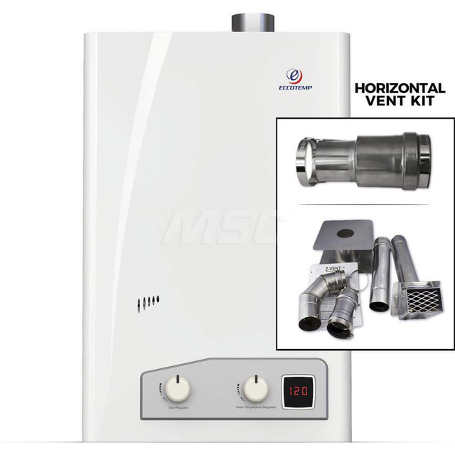 Eccotemp FVI12-LPH Gas Water Heaters; Inlet Size (Inch): 1/2 ; Maximum Working Pressure: 80.000 ; Commercial/Residential: Residential ; Fuel Type: Liquid Propane (LP) ; Pilot Light Window: No ; Tankless: Yes