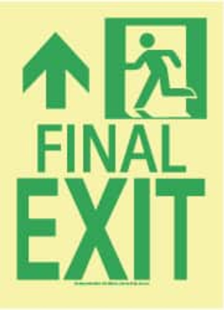 AccuformNMC 50R-3SN-L Exit Sign: "Final Exit"