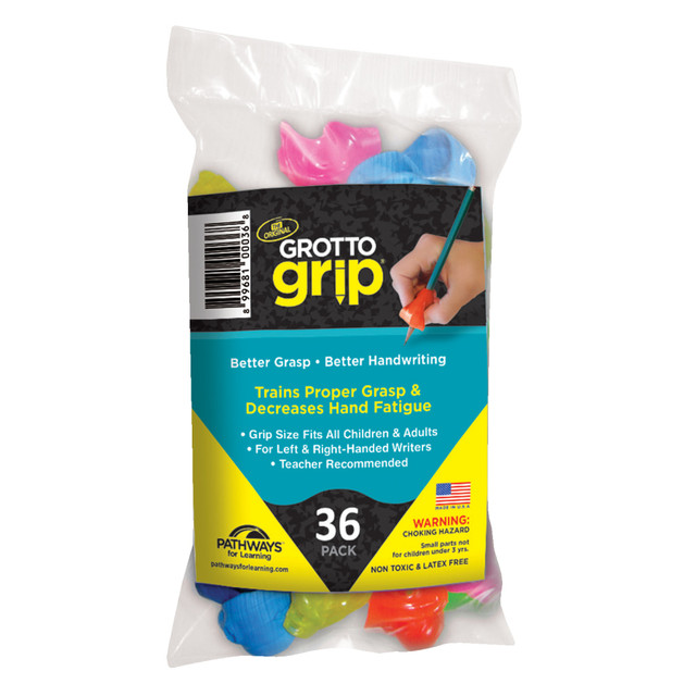 EDUCATORS RESOURCE Pathways for Learning PFLGG36  Grotto Grips, Assorted Colors, Pack Of 36