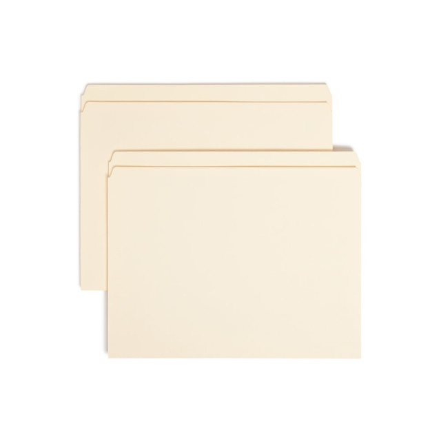 SMEAD MFG CO 150L Smead File Folders, Letter Size, Straight Cut, Manila, Pack Of 100