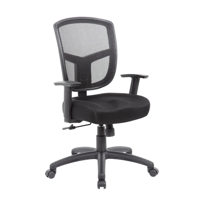 NORSTAR OFFICE PRODUCTS INC. B6022 Boss Office Products Contract Mesh High-Back Task Chair, Black NORSTAR OFFICE PRODUCTS INC. B6022 Boss Office Products Contract Mesh High-Back Task Chair, Black
