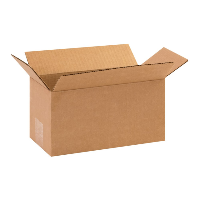 B O X MANAGEMENT, INC. 1055 Partners Brand Long Corrugated Boxes, 10in x 5in x 5in, Kraft, Pack Of 25