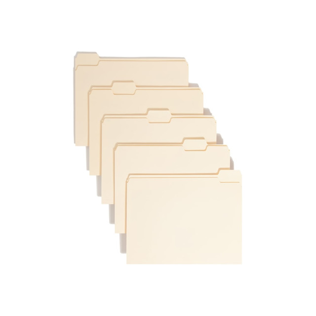 SMEAD MFG CO 155L Smead File Folders, Letter Size, 1/5 Cut, Manila, Pack Of 100 SMEAD MFG CO 155L Smead File Folders, Letter Size, 1/5 Cut, Manila, Pack Of 100