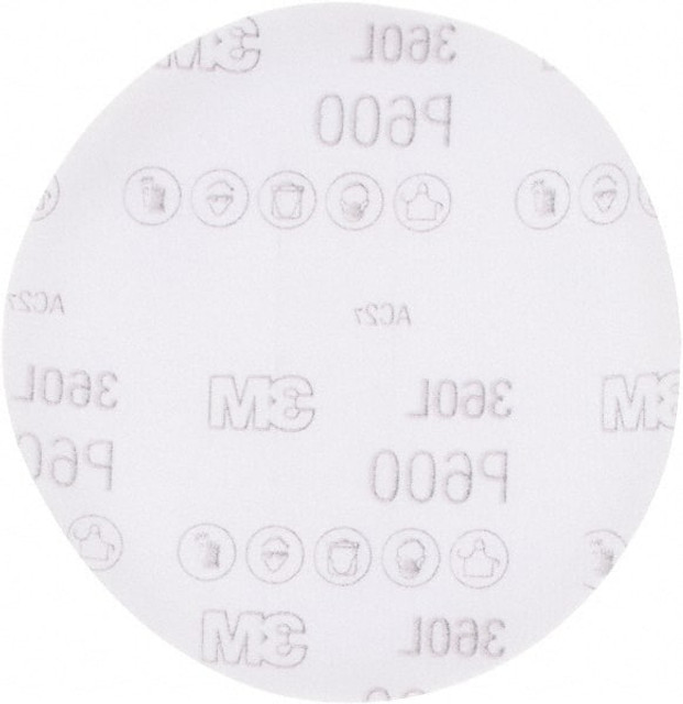 3M 7000120257 Hook & Loop Disc: 6" Disc Dia, 600 & 800 Grit, Coated, Aluminum Oxide