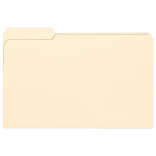 SMEAD MFG CO Smead 153C-1  Selected Tab Position Manila File Folders, Legal Size, 1/3 Cut, Position 1, Pack Of 100