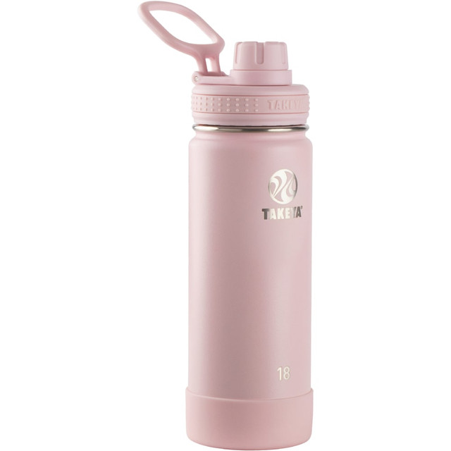 TAKEYA USA CORPORATION 51079 Takeya Actives Spout Reusable Water Bottle, 18 Oz, Blush TAKEYA USA CORPORATION 51079 Takeya Actives Spout Reusable Water Bottle, 18 Oz, Blush