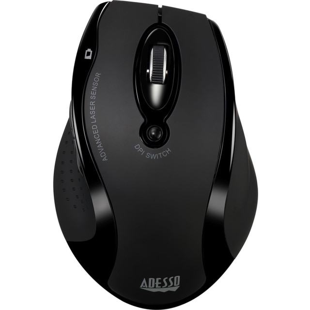 ADESSO INC IMOUSE G25 Adesso iMouse G25 Wireless RF Ergonomic Laser Mouse, Black