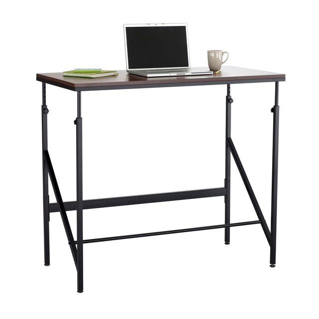 SAFCO PRODUCTS CO Safco 1957WL  Elevate Standing-Height 48inW Student Desk, Walnut/Black