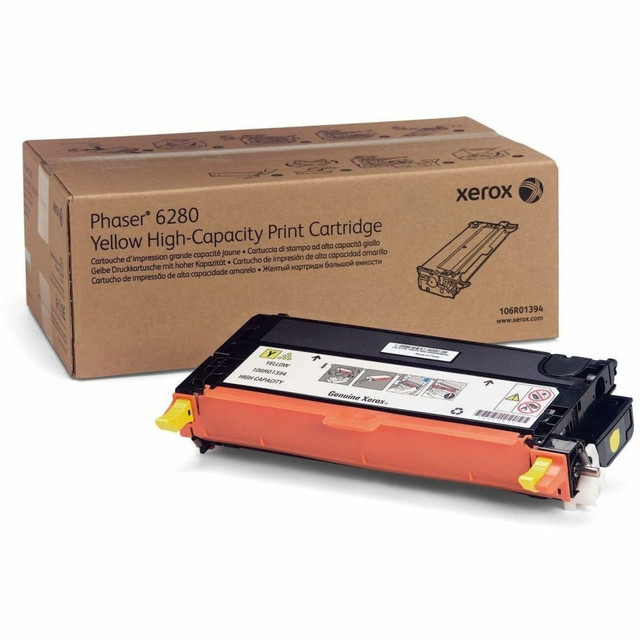 XEROX CORPORATION 106R01394 Xerox 6280 Yellow High Yield Toner Cartridge, 106R01394