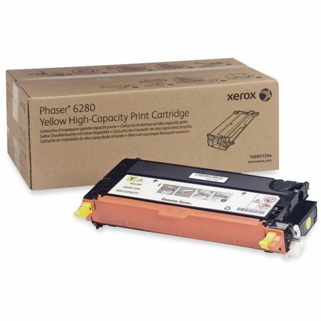 XEROX CORPORATION 106R01394 Xerox 6280 Yellow High Yield Toner Cartridge, 106R01394