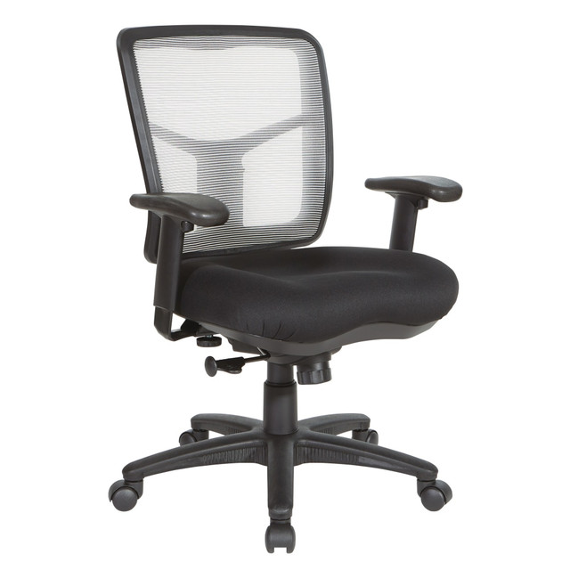 OFFICE STAR PRODUCTS Office Star 92555-9206  Pro-Line II Air Mist Ergonomic Mesh Mid-Back Manager Chair, White