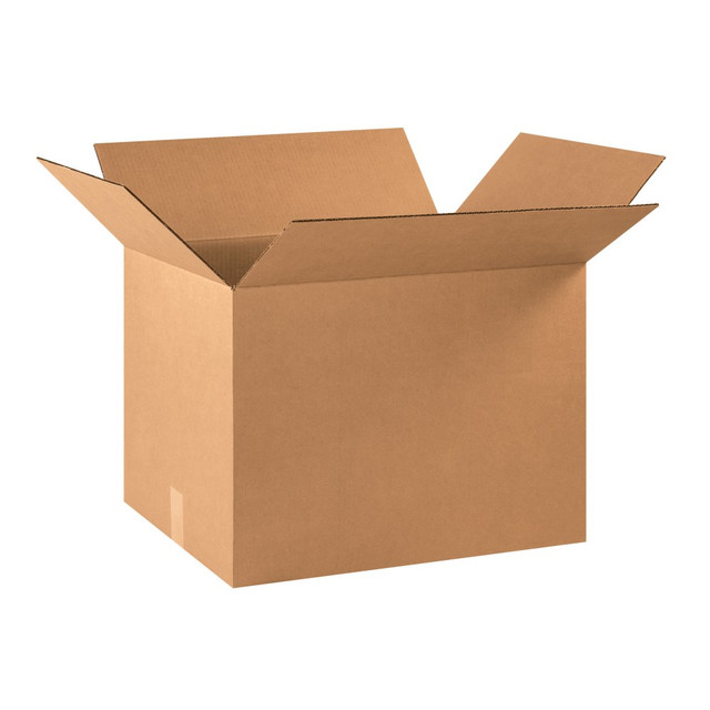 B O X MANAGEMENT, INC. Partners Brand 221616  Corrugated Boxes, 22in x 16in x 16in, Kraft, Pack Of 15
